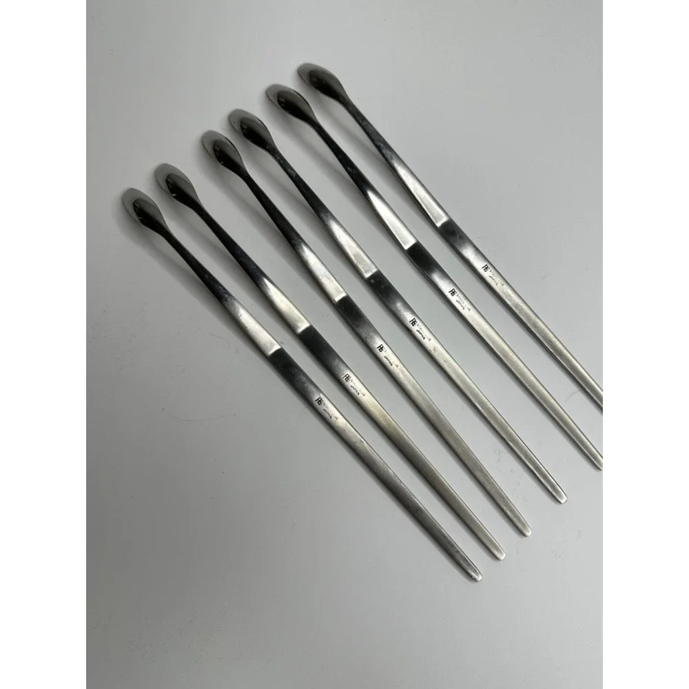 Arthur Salem Stainless Drink Spoons Set 6 AS‎ MCM Flatware Long Handle